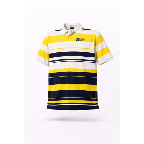 Marithé François Girbaud Other - Vintage Marithé François Girbaud Men’s Polo Yellow/Navy/White Striped Sz XXL
